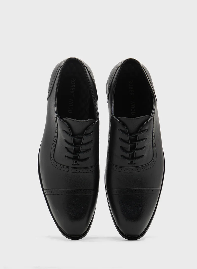 روبرت وود Brogue Detail Oxford Formal Lace Ups