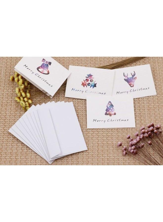 ALXCD Merry Christmas Greeting Cards, 18 Pcs Foldable Small Size (3.375" 2.375") Greeting Cards & Envelopes for Christmas, Pack of 18 - Image 2