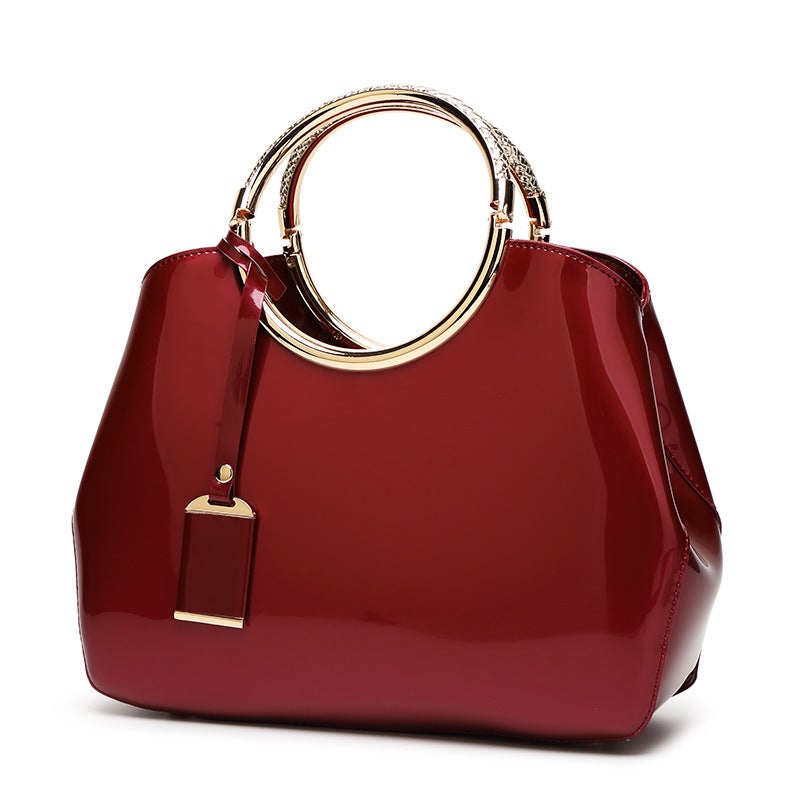 Best-Selling Patent Leather Glossy Women'S Bag Red Bridal Wedding Handbag Women'S Shoulder Crossbody Bag Evening Bag - Image 2