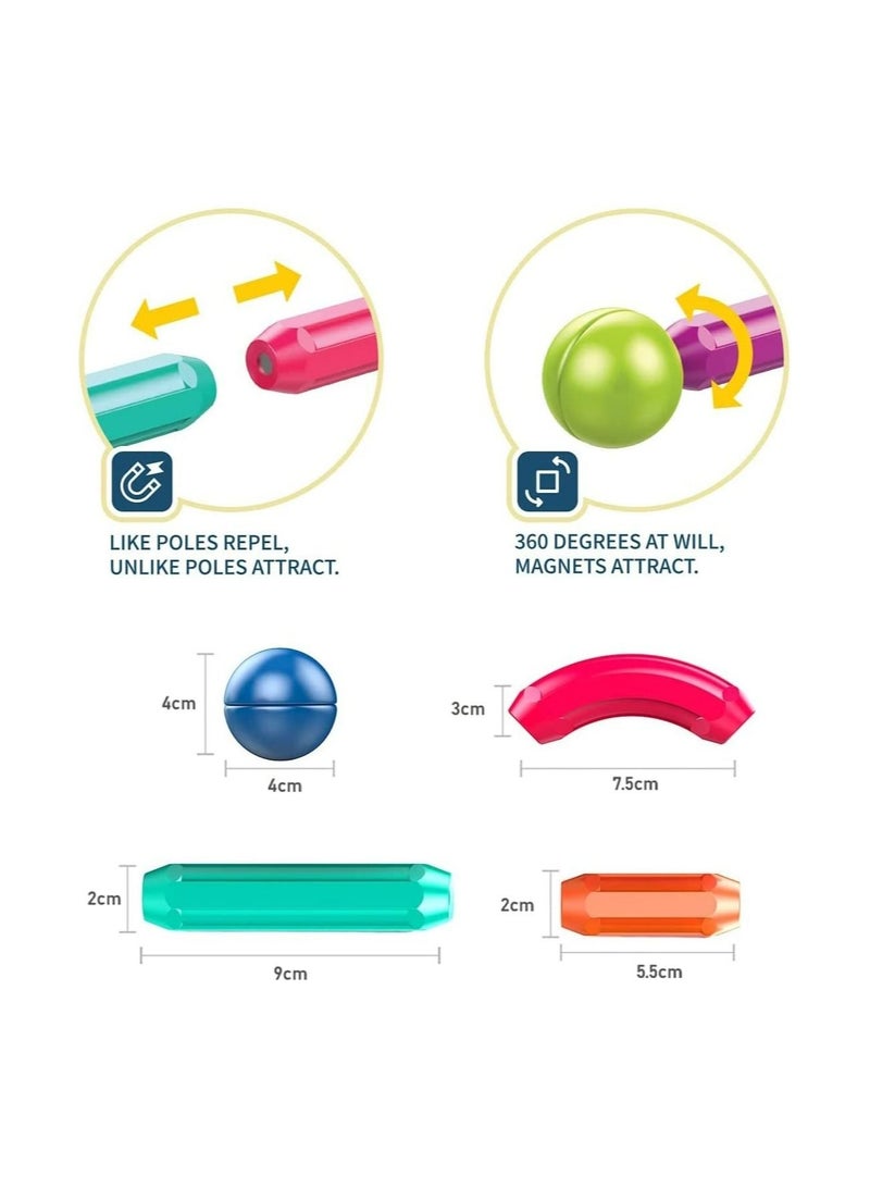 RollsTimi  42-Piece Magnetic Building Stick Blocks - Image 4