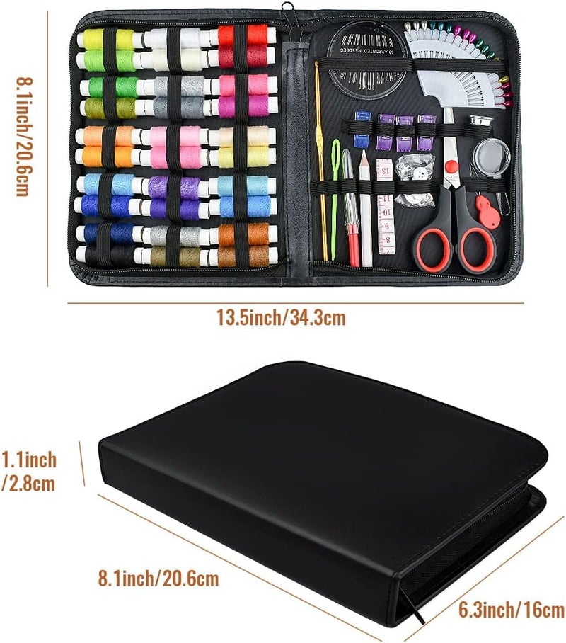 Maharsh 98/126 Sewing Kit, Portable Sewing kit Box Sewing Supplies Accessories with Thread Spools, Scissors, Thread Needles,Tape Measure for DIY - Image 4