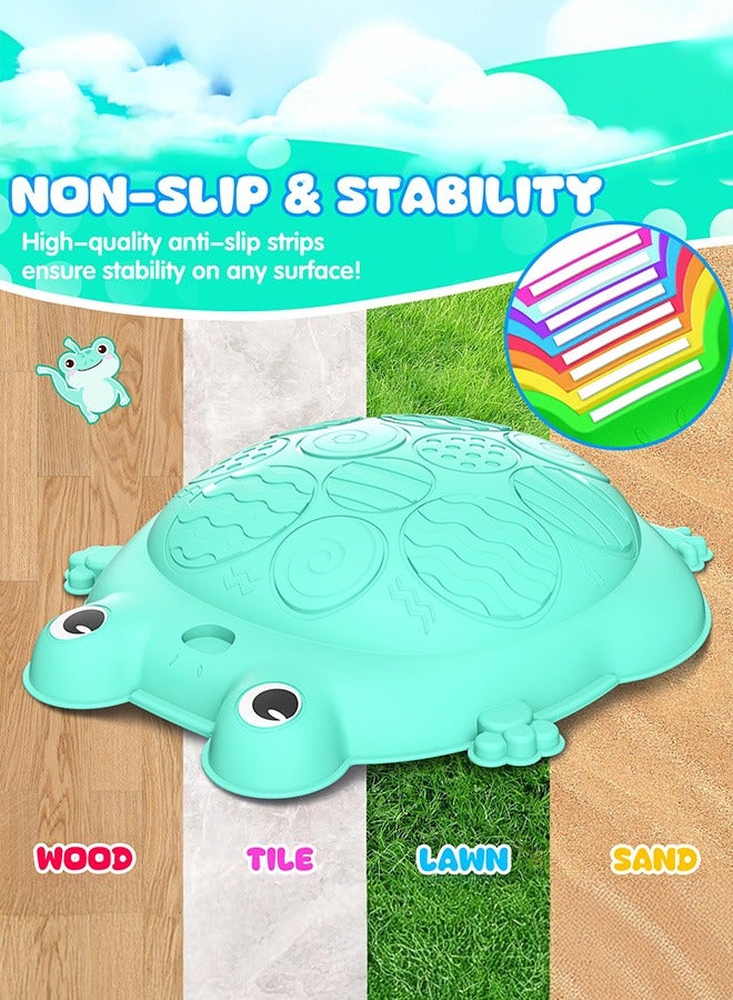 XiuWoo Stepping Stones for Kids, 8 Pcs Frog Non-Slip Balance Steps Stones Sensory Toys, Obstacle Course Coordination Game, Indoor Outdoor Yard Games for Boys Girls, random color - Image 5