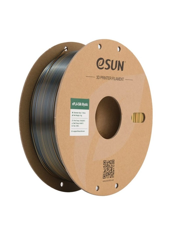 eSUN ePLA-Silk Mystic Gold Green Black 1.75mm, 1Kg/P-Roll  - Image 1