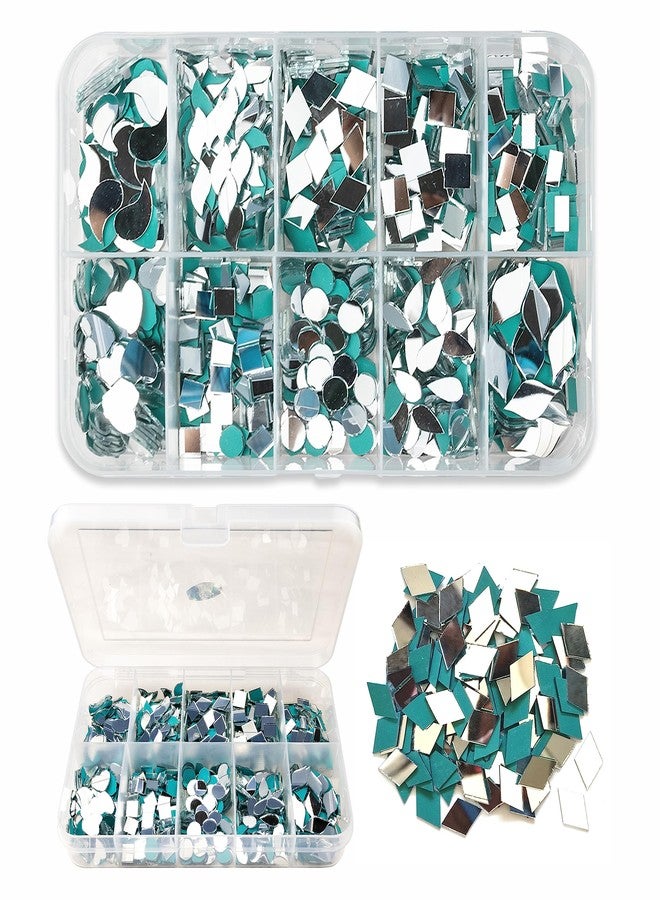 Twinster Mirrors for Craft Work (10 Different Shapes, 1600 Total Pieces) Lippan Art Craft Materials Kit Decorative Mirrors DIY Best Kit - Image 1