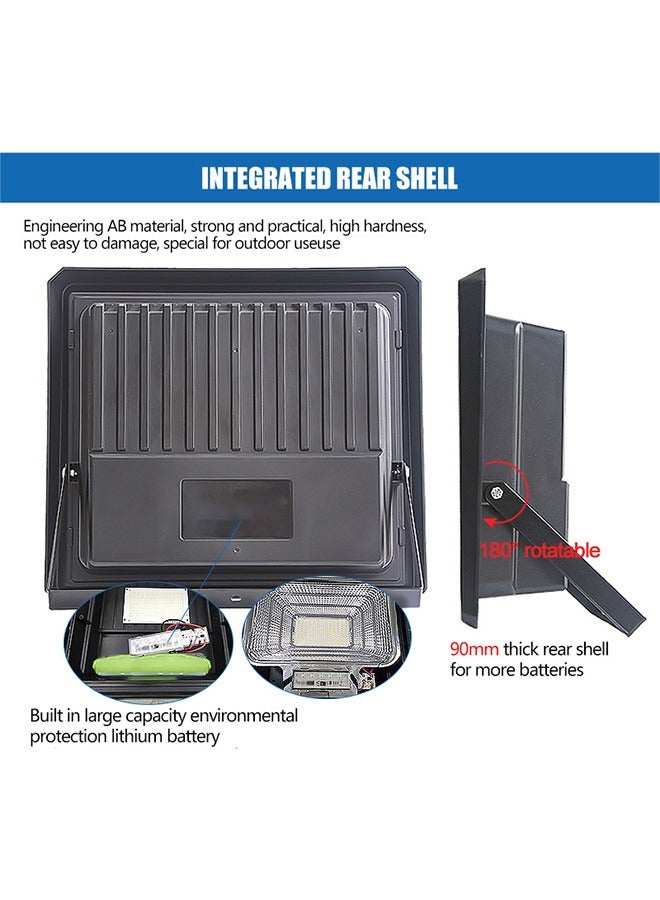 مصابيح شمسية فائقة السطوع بقوة 400 واط، مصابيح خارجية ذكية تعمل بالطاقة الشمسية، مقاومة للماء بدرجة IP67 مع جهاز تحكم عن بعد، سهلة التركيب والصيانة - Image 2