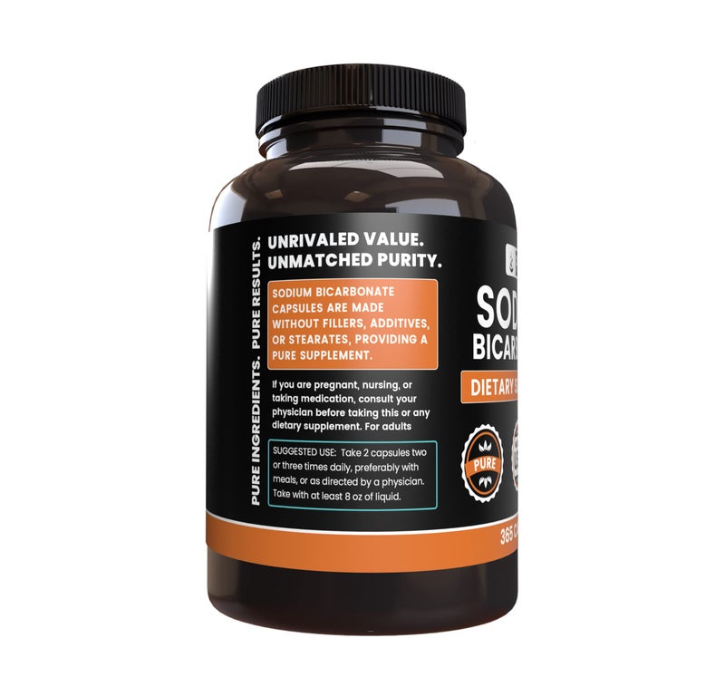 Pure Original Ingredients Sodium Bicarbonate (365 Capsules) No Magnesium Or Rice Fillers, Always Pure, Lab Verified - Image 4