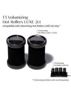 - Volumizing Hot Rollers Luxe (2 Ct.) | Hair Curlers And Volumizers For All Hair Lengths | Pairs With T3 Volumizing Hot Rollers Luxe Set,Black, 1.50 Inch (1.50 Inch (2 Pack) - pzsku/Z74479F90DEDB3A0D1140Z/45/_/1734182988/b434be6f-4365-4aab-a1d8-ada373409906