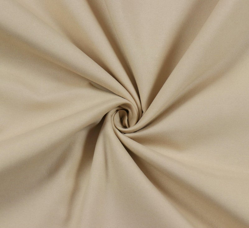 TIB® Glace Cotton King Size Elastic Bedsheet with 2 Pillow Covers, 140 GSM, 72x78x8 Inches. (Beige) - Image 4