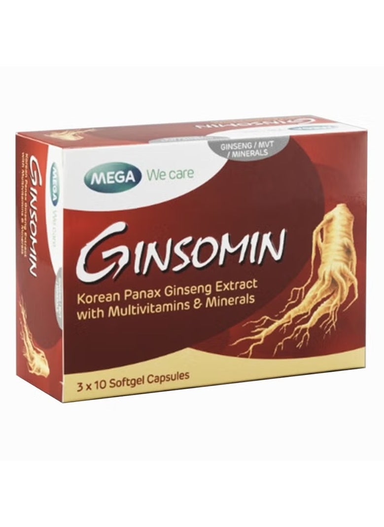 MEGA Mega We Care Ginsomin Capsules 30's  - Image 1