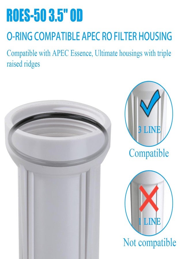 Eiahonen 3.5" OD Water Filter O-Ring for Reverse Osmosis Water Filter Housings, Replacement for ROES-50 Water Filter O-Ring Accessories (3 Pack) - Image 2