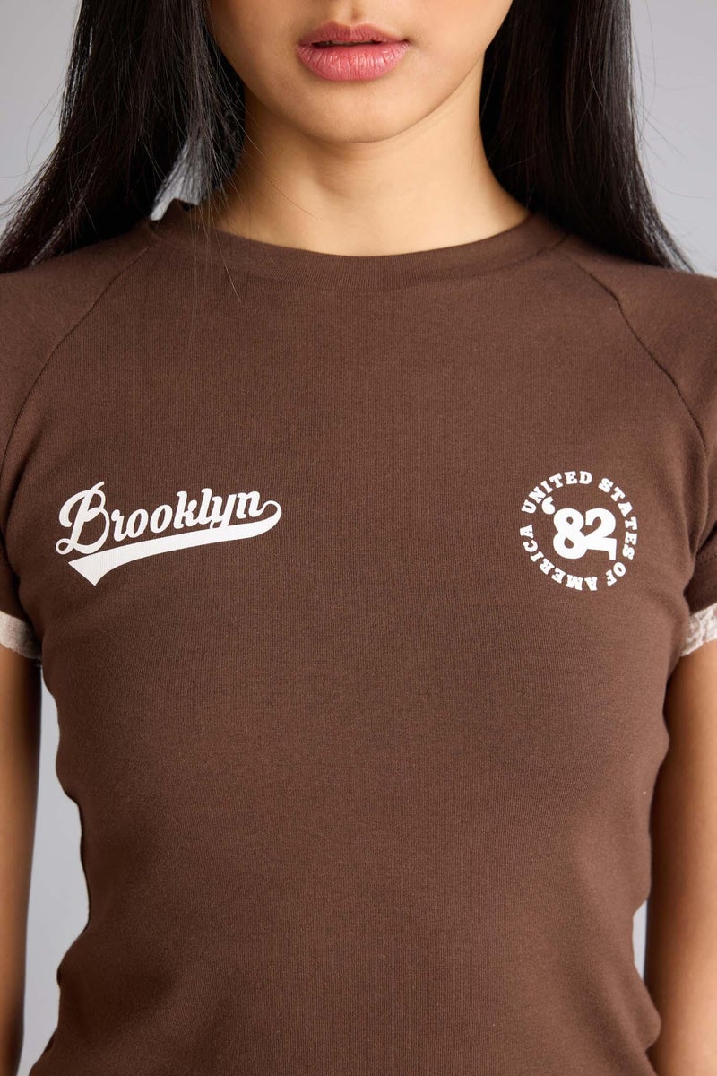 ديفاكتو تيشيرت مخصر سليم فيت مطبوع - Image 5