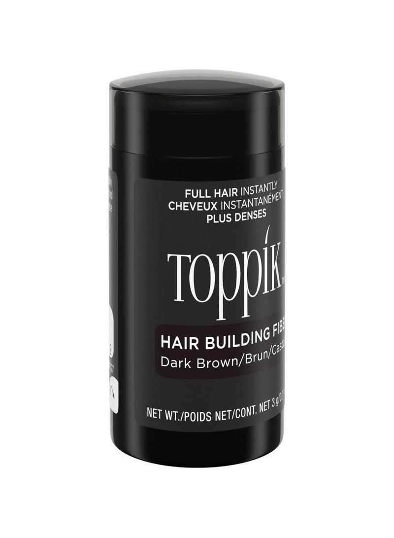 Toppik Hair Building Fibers Instant Hair Concealer for Thinning Hair, Hair Fiber for Men & Women, Texture Powder with Natural Keratin, Long-Lasting Hair Color Dark Brown - 3g - Image 2