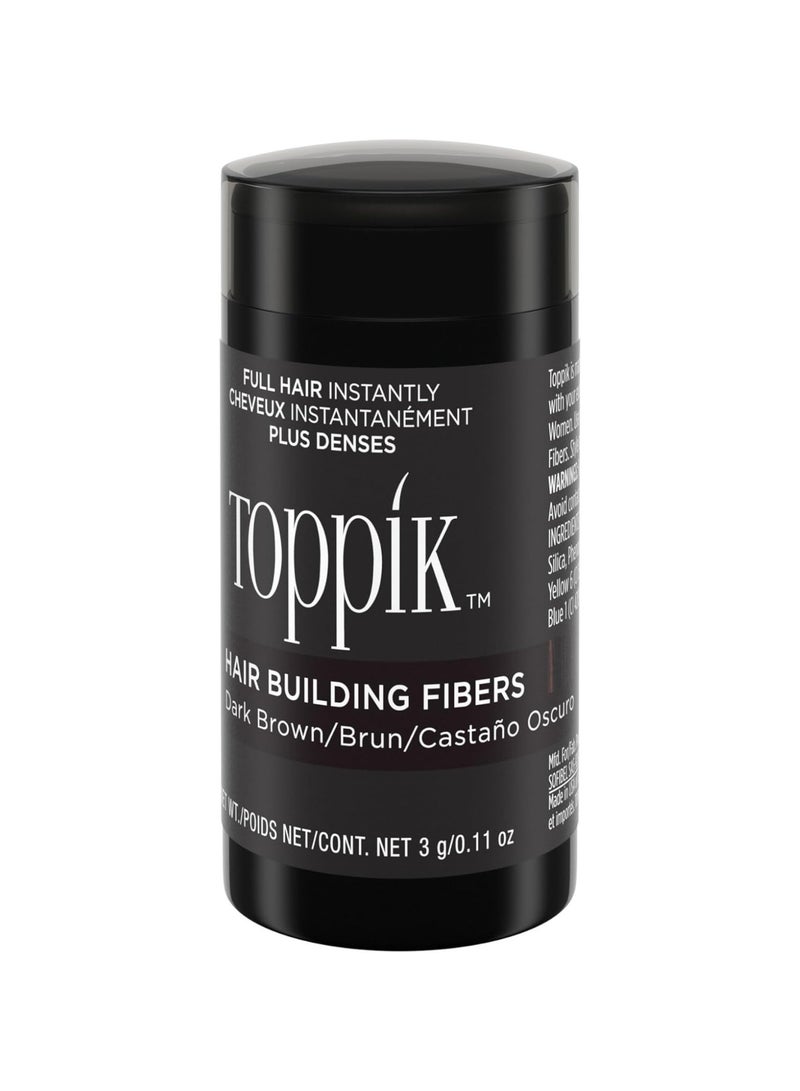 Toppik Hair Building Fibers Instant Hair Concealer for Thinning Hair, Hair Fiber for Men & Women, Texture Powder with Natural Keratin, Long-Lasting Hair Color Dark Brown - 3g - Image 3