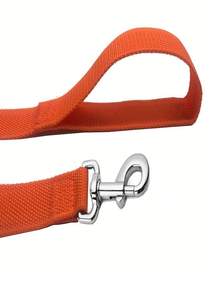 MANDAO Strong Nylon Dog Leash, 4FT/ 5 FT/ 6FT Dog Leashes for Medium Large Dogs (6FT, Orange) - Image 4