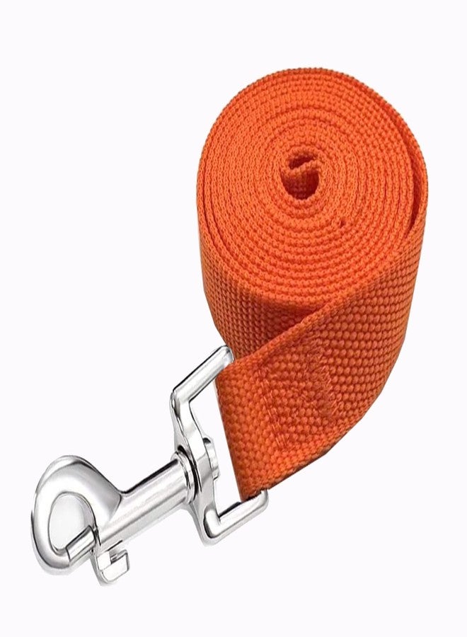 MANDAO Strong Nylon Dog Leash, 4FT/ 5 FT/ 6FT Dog Leashes for Medium Large Dogs (6FT, Orange) - Image 3