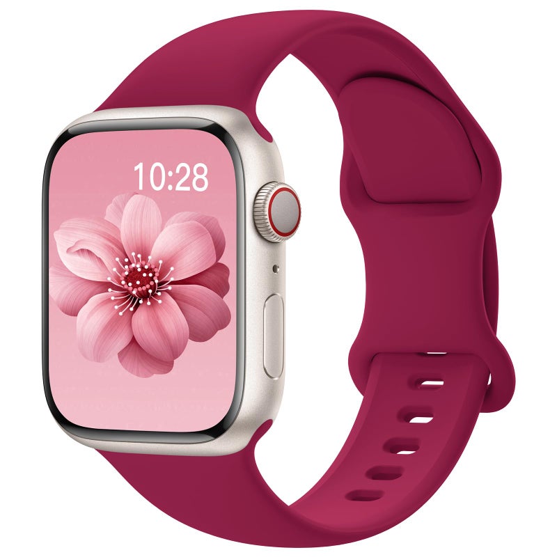 SuperNaNa سوار سيليكون رياضي متوافق مع أساور ساعة آبل 40mm 38mm 41mm 44mm 45mm 42mm 49mm للنساء والرجال، سوار معصم ناعم مقاوم للماء بديل لسوار رياضي لأساور iWatch سلسلة 9 8 7 6 5 4 3 2 1 SE Ultra - Image 1