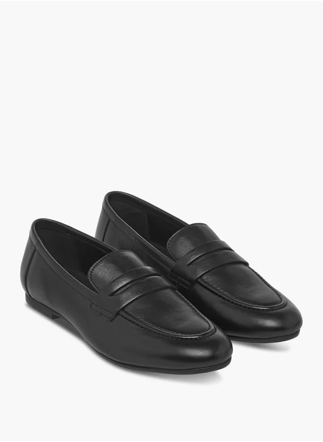 بابريكا Women's Leather Slip-On Loafers