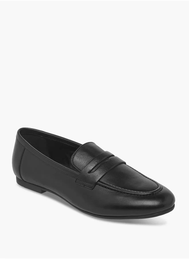 بابريكا Women's Leather Slip-On Loafers