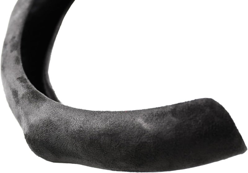 PartsTo Quick Install Sporty Suede Leather Steering Wheel Cover with Red Top Trim Universal fit Any 14½" to 15" Car SUV Pickup Steering Wheel - Image 5