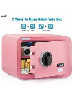 Safe Box with Biometric Fingerprint Lock, A4 Document Size Safety Deposit Box for Home Office Shop RB25QC9 (25x35x28cm) Flamingo Pink - pzsku/Z74480CE7800A7064EF38Z/45/_/1717086579/15606937-f076-4503-874c-e81dd4dba4e1