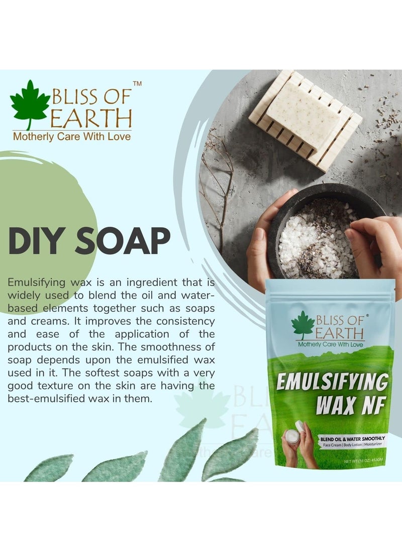 BLISS OF EARTH 4oz Emulsifying Wax NF Cosmetic Grade Wax Best for Thickening Soap Lotion Body Moisturizer and DIY Products 113g  - Image 3