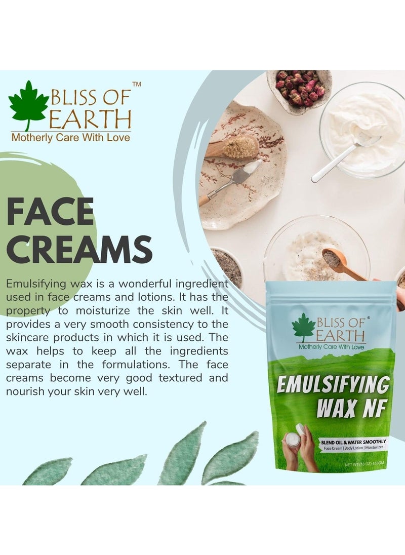 BLISS OF EARTH 4oz Emulsifying Wax NF Cosmetic Grade Wax Best for Thickening Soap Lotion Body Moisturizer and DIY Products 113g  - Image 4
