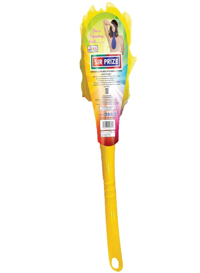 Sir Prize Bath Loofah Sponge Brush with Long Handle for Shower Soft mesh back scrubber for body and back massage, gentle rubbing, and effective cleaning. Suitable for both men and women. Pack Of 1 - Image 1