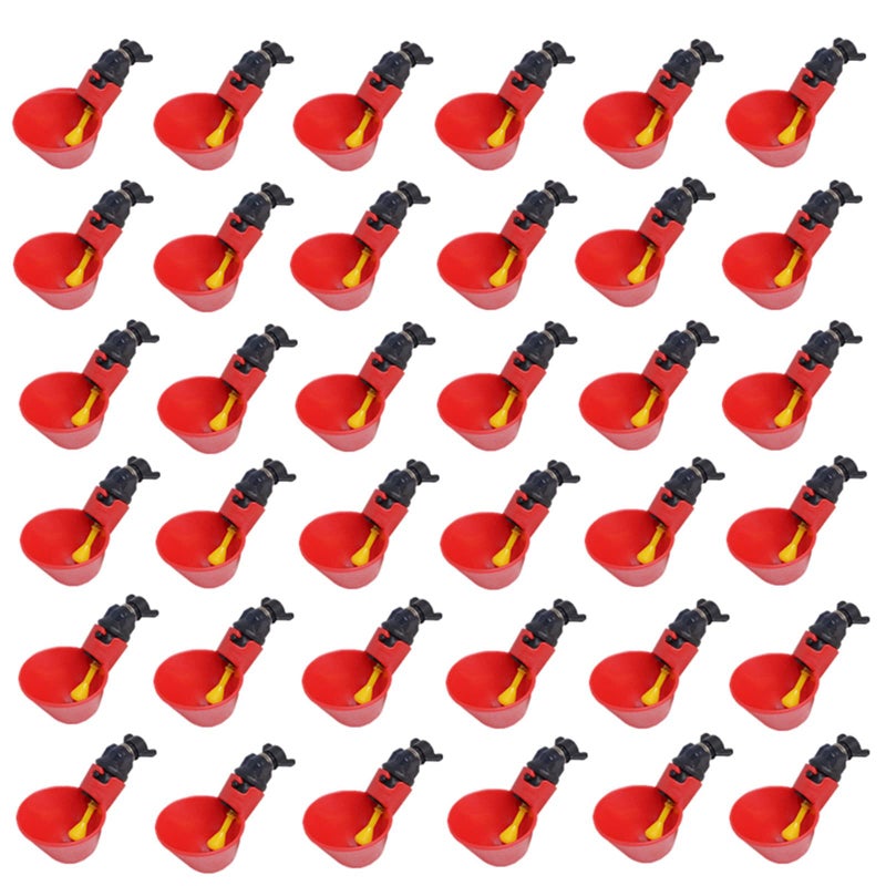 Doublewood 36Pack Fully Automatic Poultry Drinking Machine Chicken Drinking Cup  Chicken Drinking Watering Cups/Poultry Drinking Machine (36) - Image 1