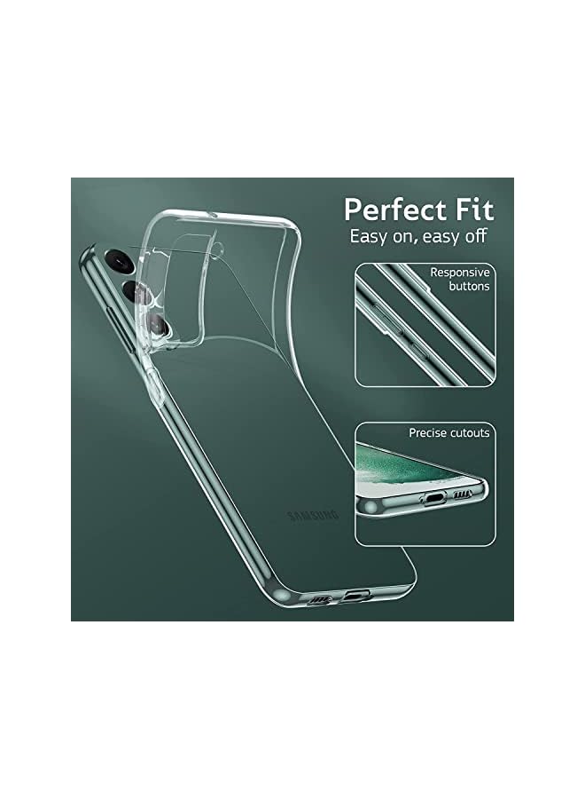 YoYoTech Crystal Clear Case Designed for Galaxy S22,Slim Fit [Ultra Transparent ] Shockproof Case Cover for Samsung Galaxy S22-6.10 Inch (2022) - Image 2