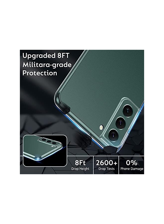 YoYoTech Crystal Clear Case Designed for Galaxy S22,Slim Fit [Ultra Transparent ] Shockproof Case Cover for Samsung Galaxy S22-6.10 Inch (2022) - Image 3
