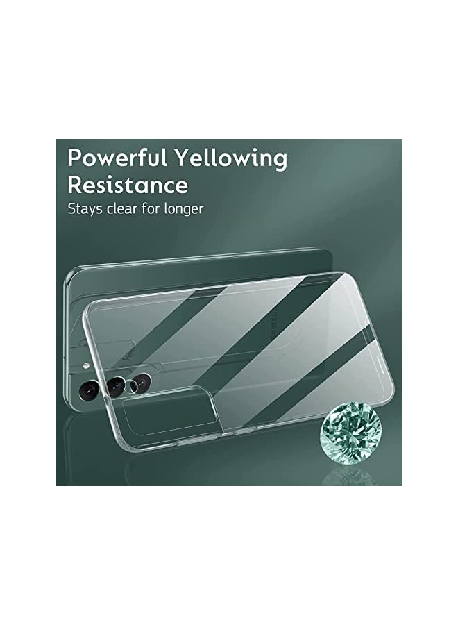 YoYoTech Crystal Clear Case Designed for Galaxy S22,Slim Fit [Ultra Transparent ] Shockproof Case Cover for Samsung Galaxy S22-6.10 Inch (2022) - Image 4