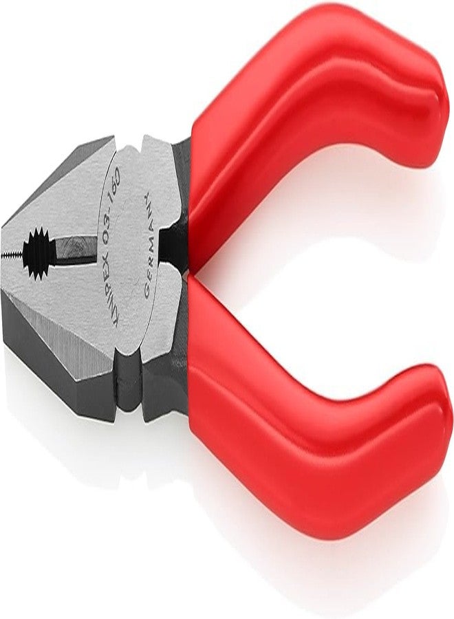 KNIPEX Combination Pliers| Durable | For tough Jobs| Cutting | Gripping| Pulling (Plastic Handle, Black Atramentised, 160 mm) - Image 1