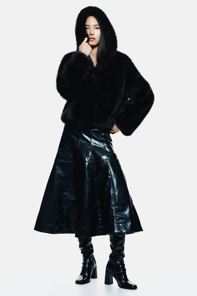 اتش اند ام جاكيت بقبعة