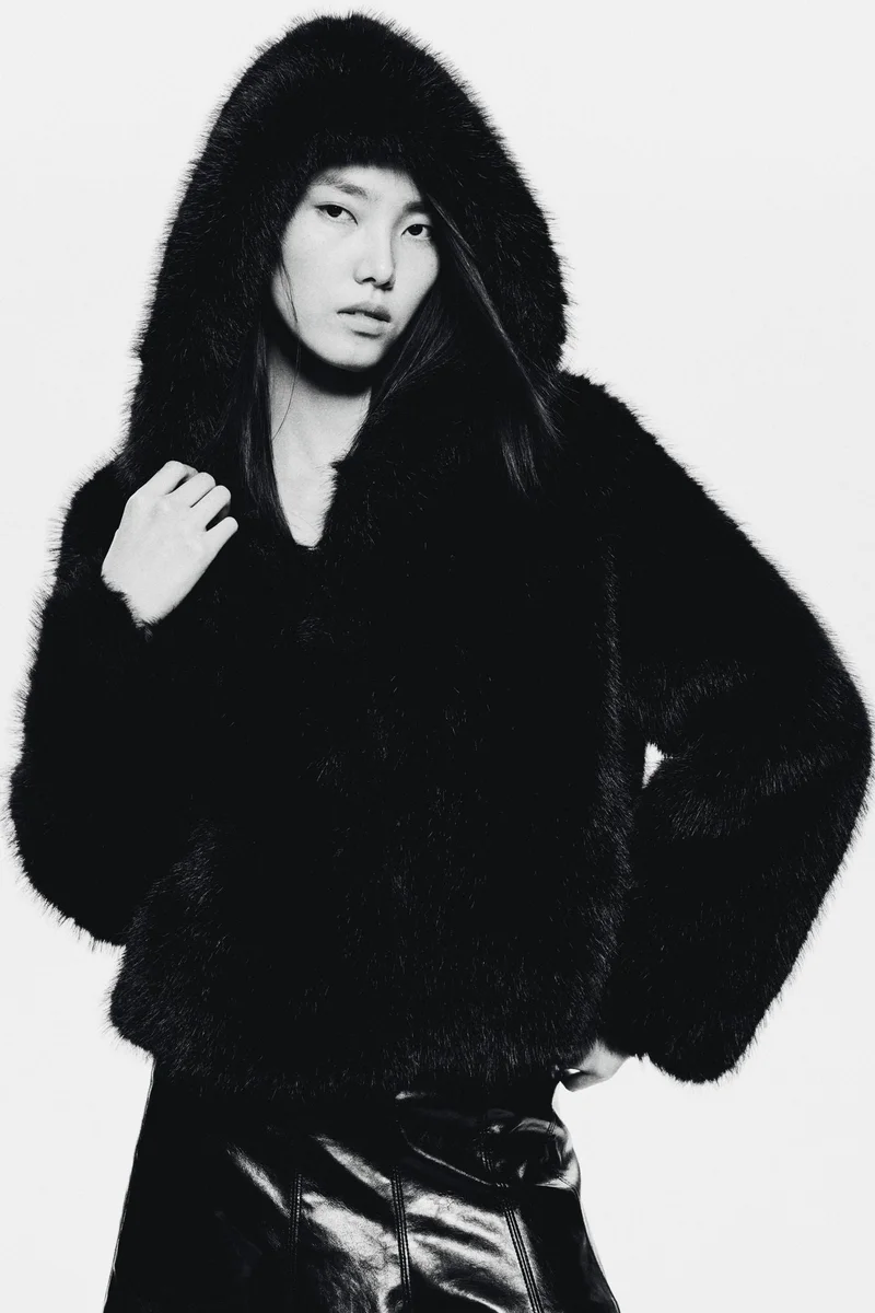 اتش اند ام جاكيت بقبعة