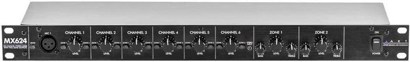 ART MX624 6-channel Stereo Mixer with Dual Zone Outputs - Image 1