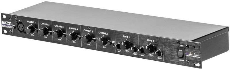 ART MX624 6-channel Stereo Mixer with Dual Zone Outputs - Image 3