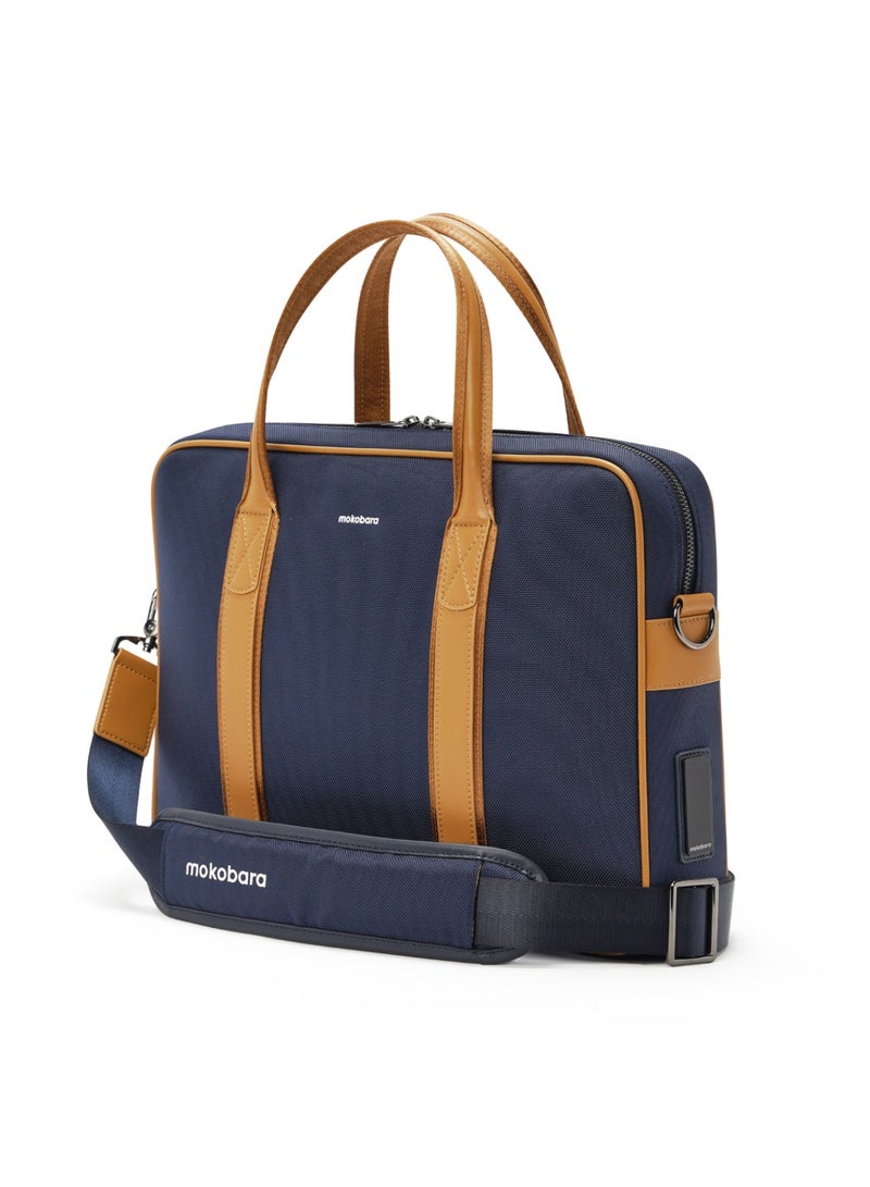 Mokobara The Decaf Briefcase - Nylon Material | Coastline, Navy Blue  - Image 1