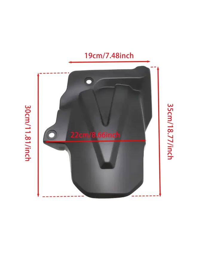 Rear Mudguard Splash Guard Black Carbon Look for Honda ADV250 350 2021 2025 - Image 2