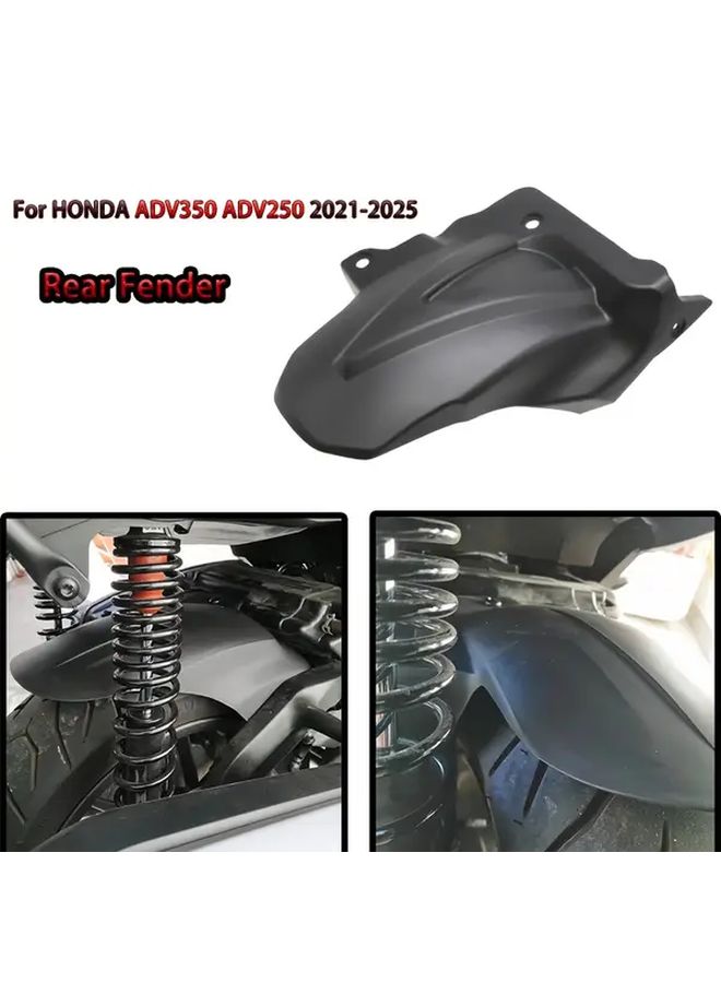 Rear Mudguard Splash Guard Black Carbon Look for Honda ADV250 350 2021 2025 - Image 1