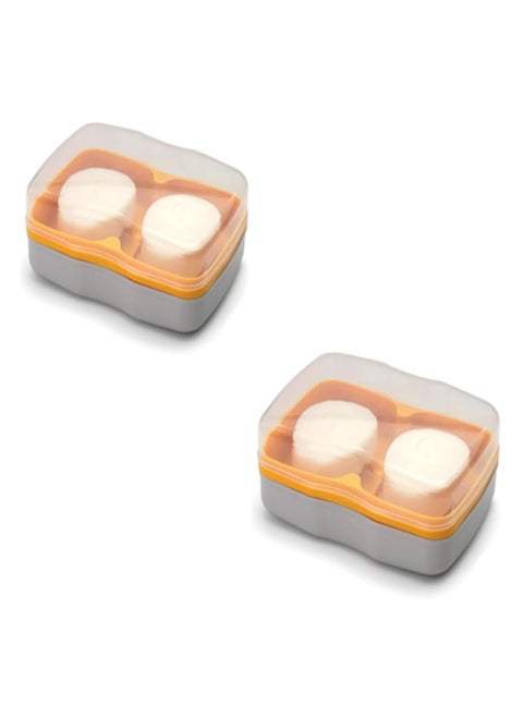 2 pcs Dual Compartment Soap Dish, Large Capacity Soap Holder, Shampoo Bar Holder, with Drainage Layer, Soap Container for Bathroom, Shower, Bathtub
