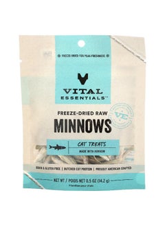 Vital Essentials, Freeze-Dried Raw Cat Treats, Minnows, 0.5 oz (14.2 g)