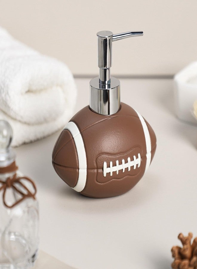 123Arts Soap Dispenser Rugby Resin Liquid Dispenser Football Lotion Bottle,300ml,10oz - Image 2