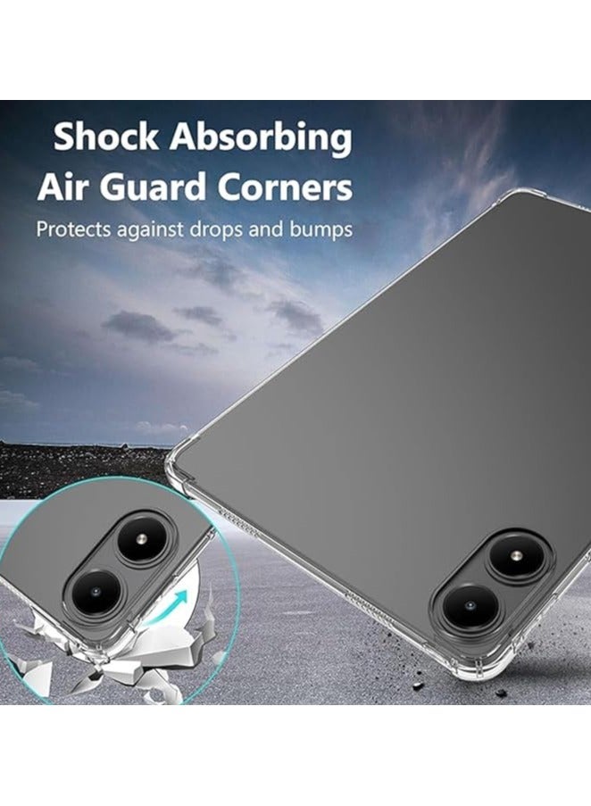 erorex (1+2 Pcs) Compatible with Xiaomi Poco Pad/Redmi Pad Pro 12.1inch Clear Case & 2 TPU Films screen protector, [Anti-Fingerprint][Anti-scratch] - Image 2