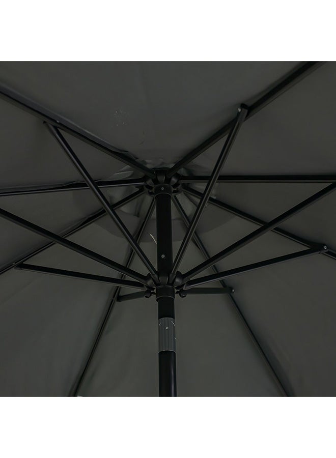 DANUBE HOME Oasis Umbrella With Tassel Without Base 2.7m Adjustable Patio Parasol | Modern Design Outdoor Sun Shade Waterproof Canopy With UV Protection For Balcony Beach Pool 270x270 Cm - Grey  - Image 5