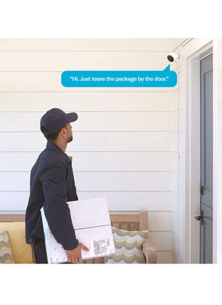 Google - كاميرا مراقبة خارجية من Google Nest Cam بدقة 1080 بكسل عالية الدقة مع رؤية ليلية وواي فاي NC2100ES - Image 1