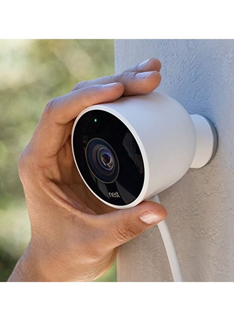 Google - كاميرا مراقبة خارجية من Google Nest Cam بدقة 1080 بكسل عالية الدقة مع رؤية ليلية وواي فاي NC2100ES - Image 1