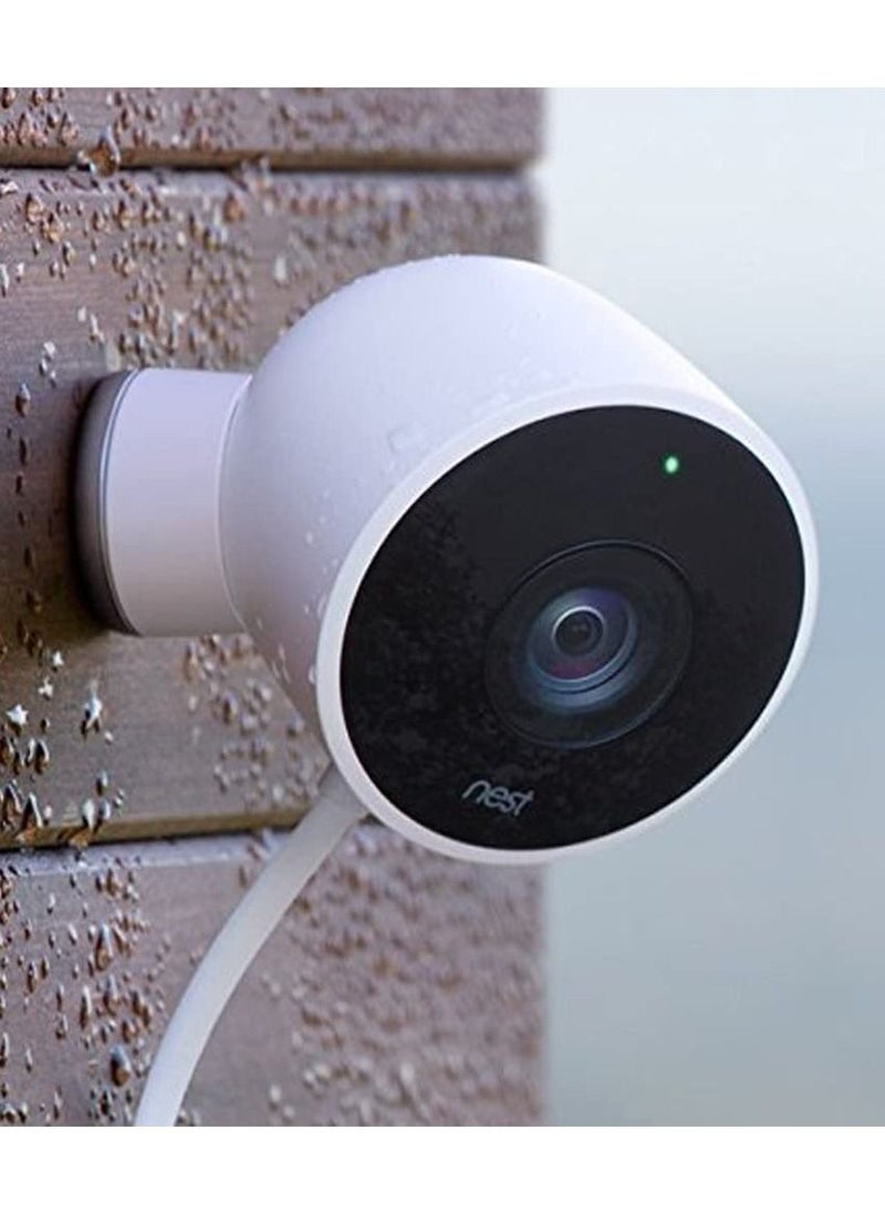 Google - كاميرا مراقبة خارجية من Google Nest Cam بدقة 1080 بكسل عالية الدقة مع رؤية ليلية وواي فاي NC2100ES - Image 1