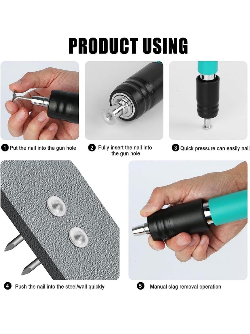 Stepallz Manual Steel Nail Gun Wall Fastening Tool Kit for Concrete and Wood with 20 Nails NAIL GUN 20 NAIL  - Image 5