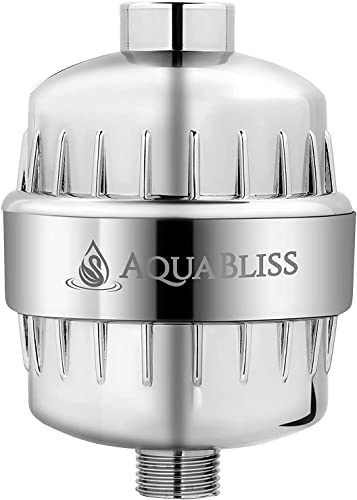 AquaBliss فلتر الدش المعزز من أكوابليس - يقلل من جفاف وحكة الجلد، قشرة الرأس، الإكزيما، ويحسن بشكل كبير حالة بشرتك، شعرك وأظافرك - كروم (SF100) - Image 1