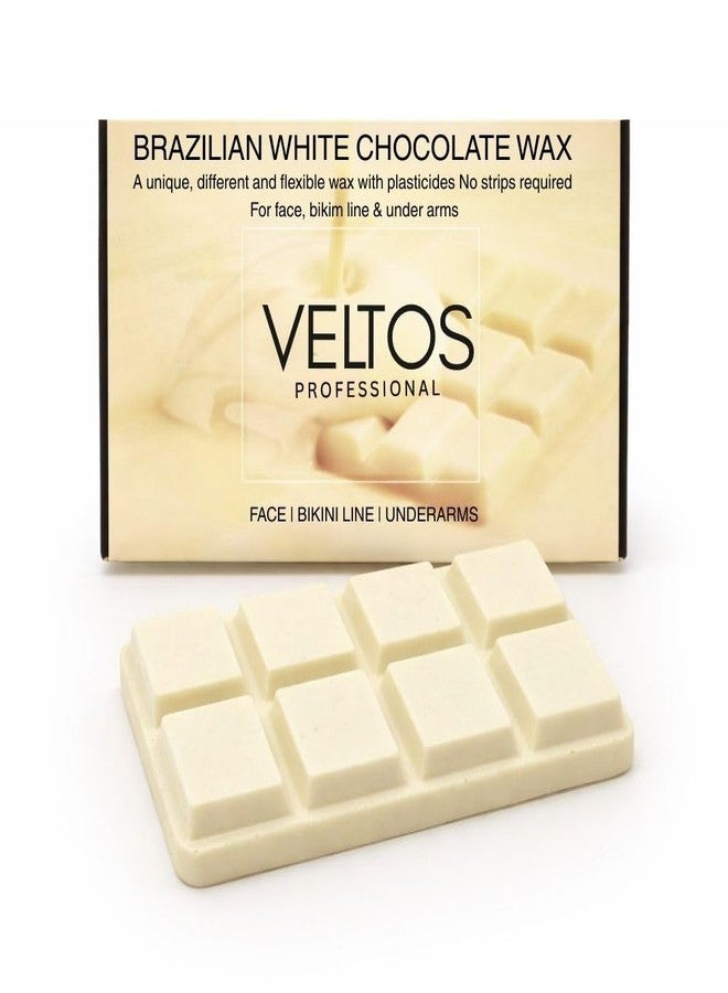 VELTOS Professional Brazilian White Chocolate Wax for Face, Bikini Line and Underarms, No Strips Required - Image 1